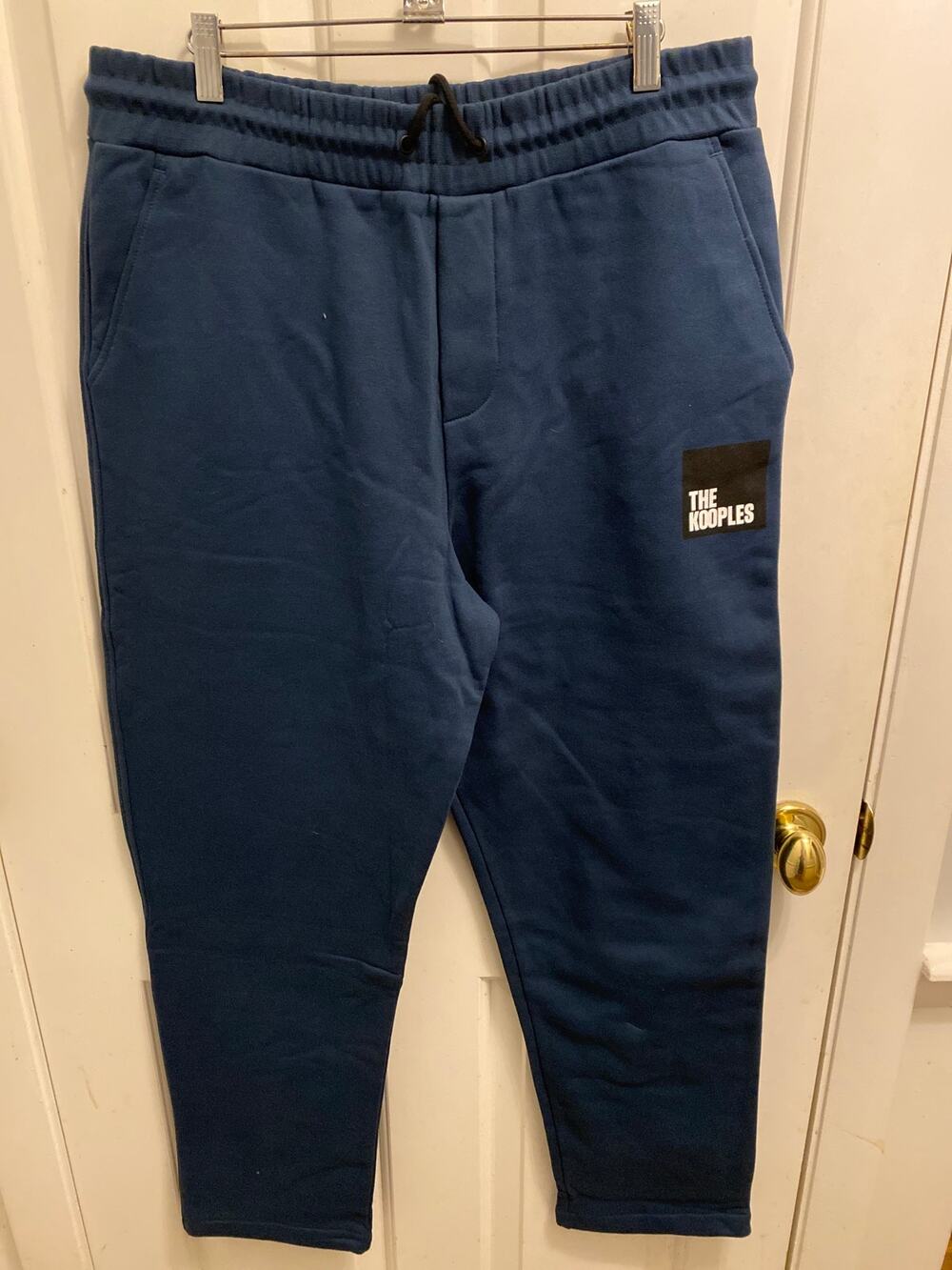 Brand New The Kooples Men's Size XL Blue French Joggers Athleisure